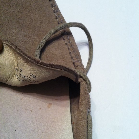 COLE HAAN MEN\'S PRE-OWNED TAN LEATHER SUEDE SLIP-ON LOAFERS SIZE: 10M main image 7